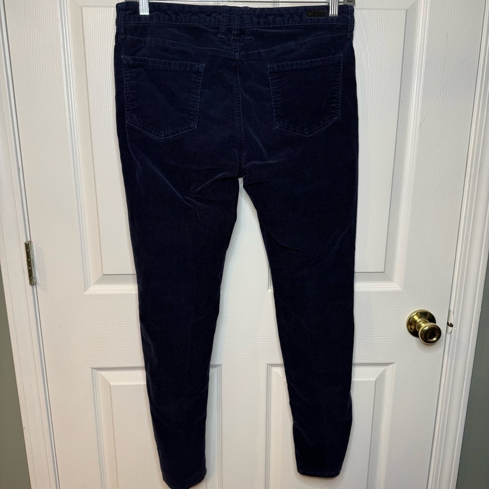 Kut from the Kloth Women’s Navy Corduroy MIA Toothpick Skinny Pants Size 12 GUC - Picture 3 of 6